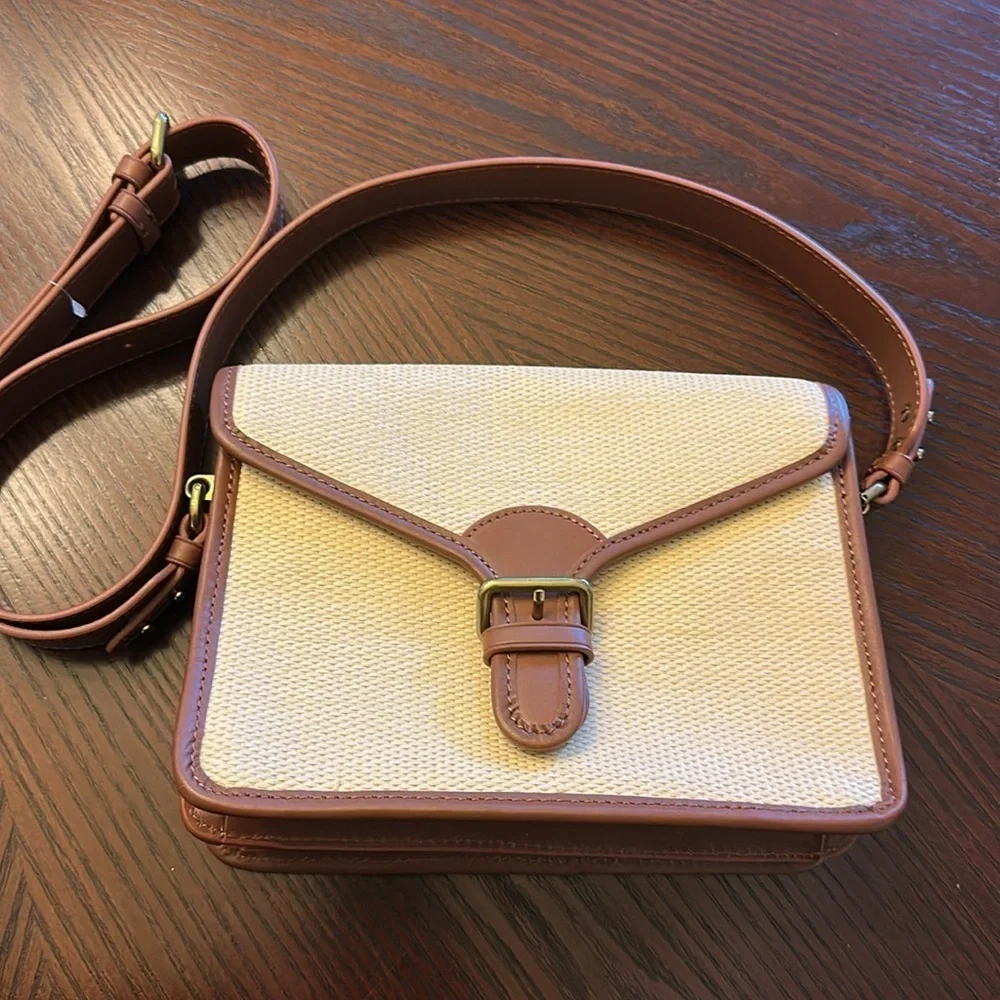 Copenhagen Satchel Bag in Straw - J. Crew NWOT
